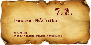 Tenczer Mónika névjegykártya