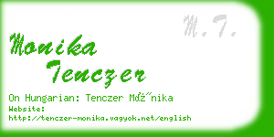 monika tenczer business card